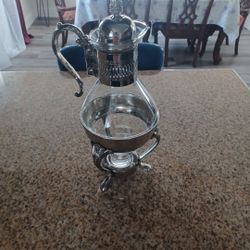 Cafetera Antigua De Plata