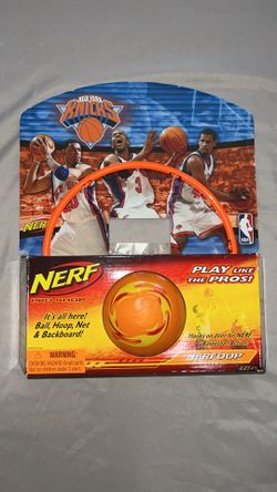 Vintage 2004 Nerf NBA Knicks basketball hoop