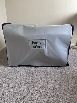 Ivation EZ-BED Queen Air Mattress + 4 inch ViscoSoft Memory Foam Topper