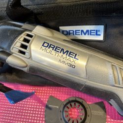 Electric DREMEL Multi Max MM30 Multi Tool, W/  2 Good Blades & Bag