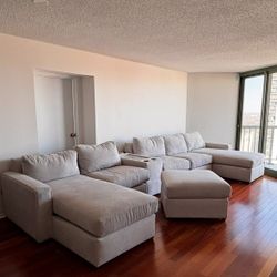 Luxury velour sofa