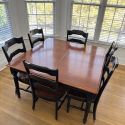 Hooker Furniture Indigo Creek 7 Piece Dining Set Black Cherry 