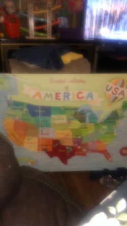Canvas painting of the United States