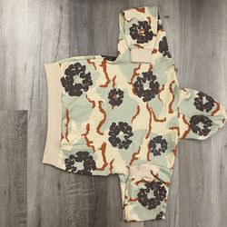Luxury Denim Tears Tan Camo Zip Up Hoodie