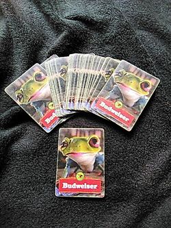 1996 Anheuser-busch Budweiser Frogs Playing Cards