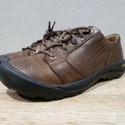 KEEN Men's Leather Casual Trail Hiking Shoes (12) Brown #1002789
