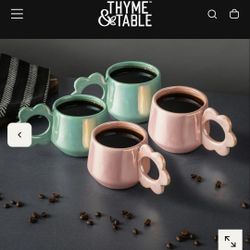 $45 4 pc ceramic mug set