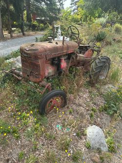 Vintage farm tractor