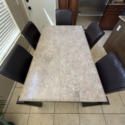 Kitchen Table + Console Table + 5 Chairs