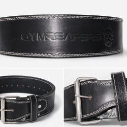 Gymreapers Leather Weightlifting Belt – Men’s XL – Heavy Duty 