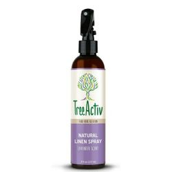 TreeActiv Linen Spray, Lavender-Scented Bedding Mist, Refreshes Bedding, Clothing, Fabrics, Exercise Equipment, Lavender, Peppermint, Tea Tree Water,