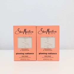 SheaMoisture Glowing Radiance Bar Soap with Coconut & Hibiscus, 8oz