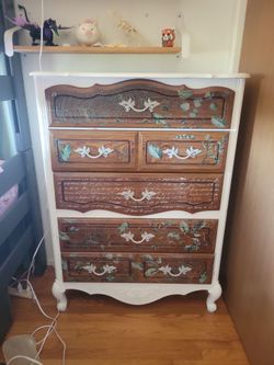 Upcycled French Provincial Tall Dresser