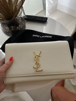 Kate ysl Medium White Gold  