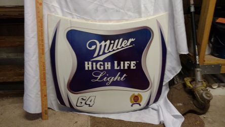 Miller high Life Nascar mini hood metal