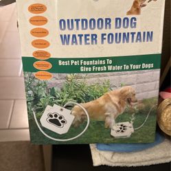 OUTDOOR DOG WATER FOUNTAIN 