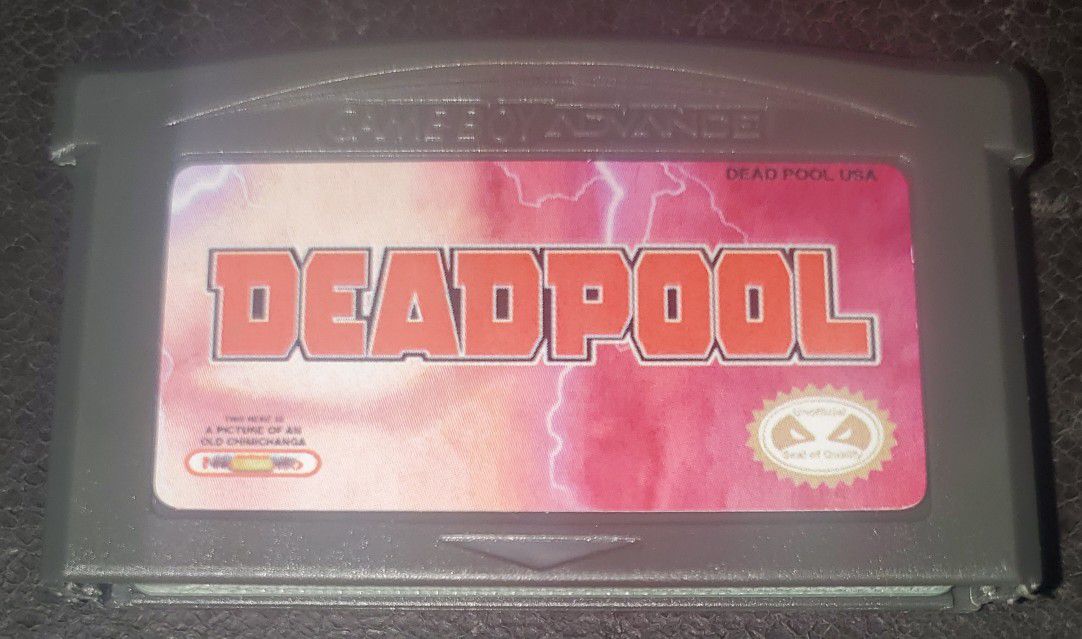 Deadpool GBA Game Cartidge Gameboy Advance Video Game