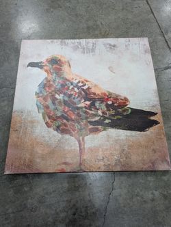 Abstract Stylized Bird Canvas Wall Art