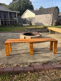 Handmade Outdoor Wood Bench