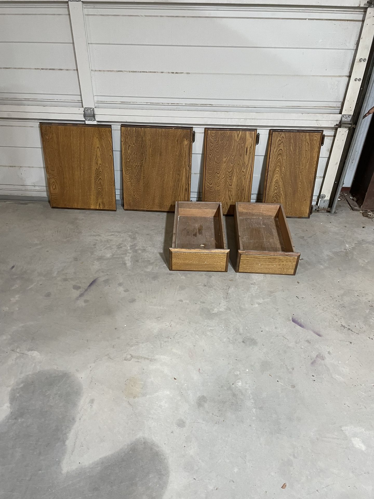 Group Of Cabinet Drawers And Doors