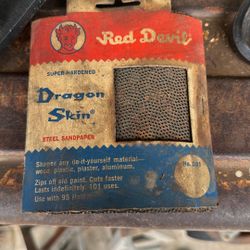 Vintage Red Devil Sand Paper 
