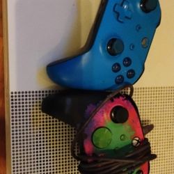 Xbox One S Console With Two Controllers