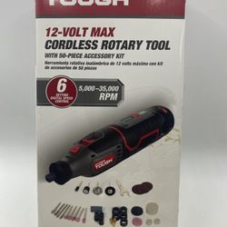 Cordless Rotary Tool with 50-Piece Accessory Kit Hyper TOUGH 12V Max