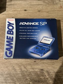 Nintendo Game Boy Advance SP Console AGS-001 Cobalt Blue Complete in Box