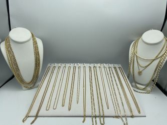 Assorted Gold Chains and Pendants 