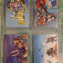 80s Transformers Cards In Perfect Condition 