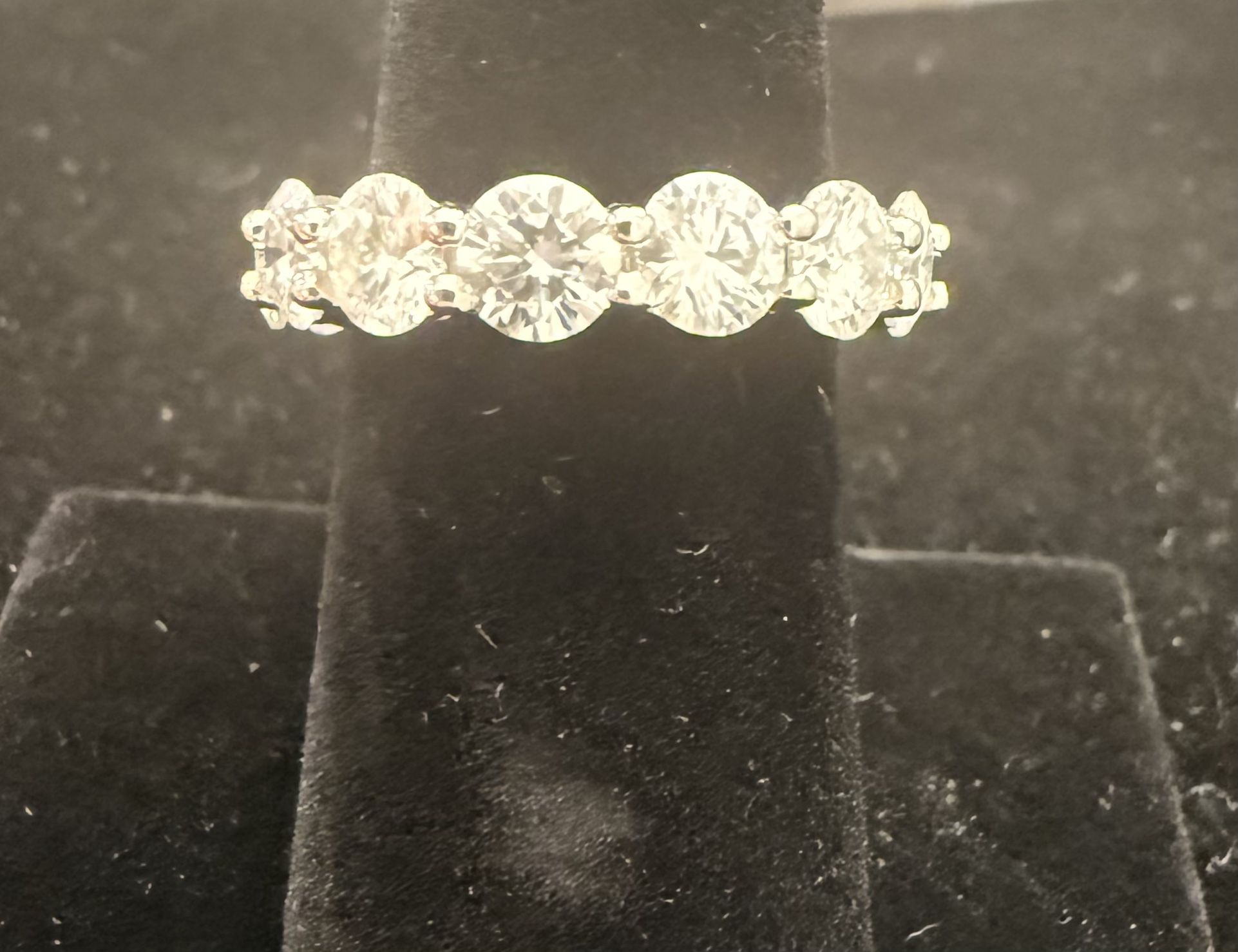 Stunning 7 Carat Moissanite Eternity Band