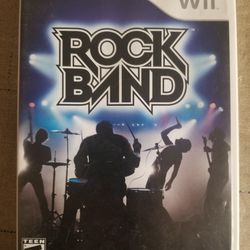 Wii Nintendo Rock Band Video Game