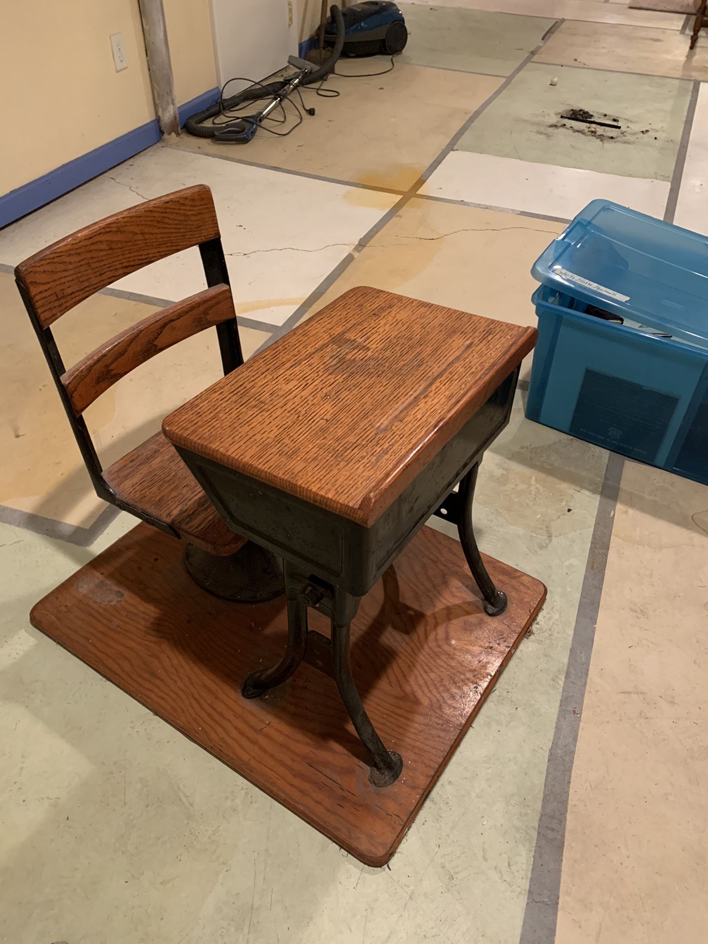 Antique Student Desk 