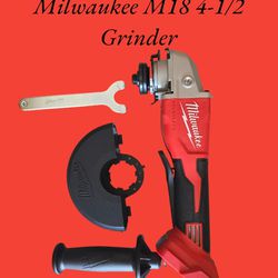Milwaukee M18 Brushless 4-1/2 5" Grinder (Tool-Only) 