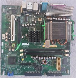 Dell 0Y6281 Motherboard w/ Pentium 4 CPU, Heatsink & Serial/PS2 Expansion Bracket