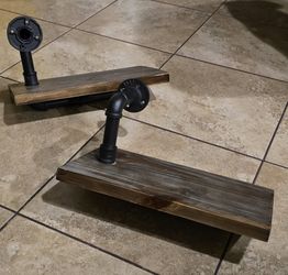 Industrial Pipe Shelves