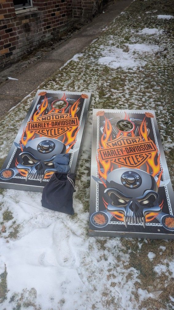 Harley-Davidson Cornhole Boards W/ Bags