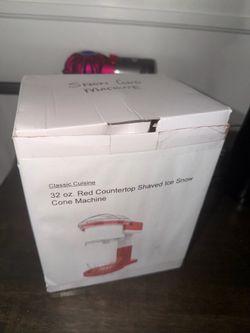 Classic Cuisine Electric Snow Cone & Shaved Ice Machine – New in Box
