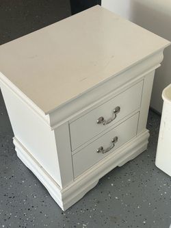 White nightstand