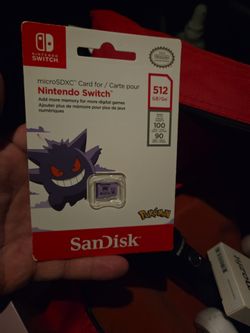 Pokemon SPECIAL EDITION!!! SanDisk 512GB microSDXC Card for Nintendo Switch