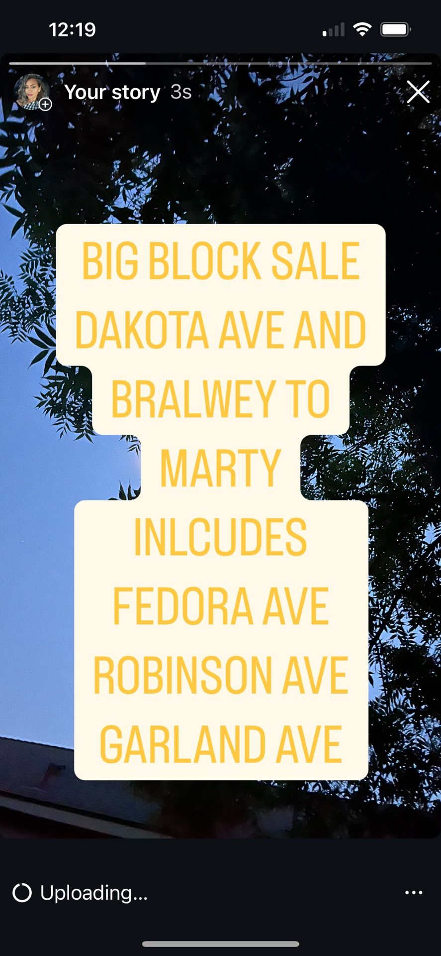 Block Sale
