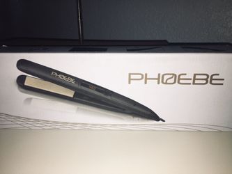 Awesome Brand New PHOEBE Nano Fiber Flat Iron, 1 Inch Ceramic Tourmaline Hair Straightener,