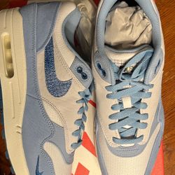 Nike Air Max 1 Blue Print  Sz 9