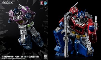 THREEZERO TRANSFORMER OPTIMUS PRIME & SHATTERED GLASS OPTIMUS MLDX
