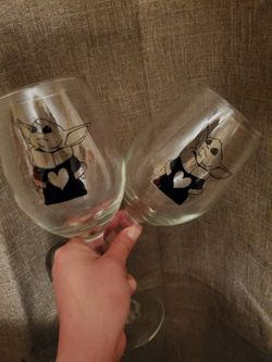 Baby Yoda Wine Glasses 