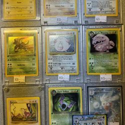 Vintage Holographic Pokemon Cards