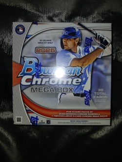2025 BOWMAN CHROME MEGA BOX (35 Cards) MLB Baseball Brand NEW FACTORY SEALED 
