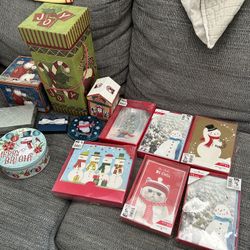 Christmas Cards & Gift Boxes/tin