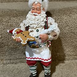 Possible Dreams Clothtique Santa Decorating Gingerbread Man one cute cookie