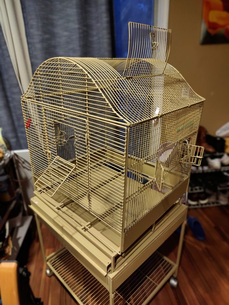π₯ Extra Large Durable Bird Cage, Metal Parrot Cage, Rolling Bird Cage with Tray!
